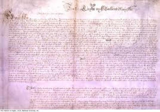 Parliament passed Petition of Rights