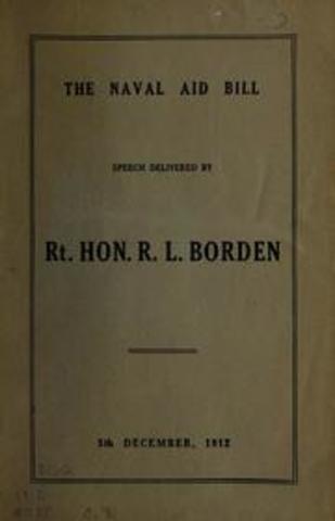 Naval Aid Bill Blocked