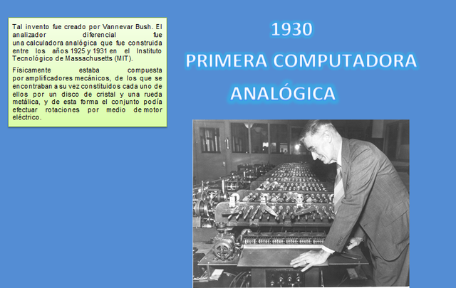 primera computadora analógica