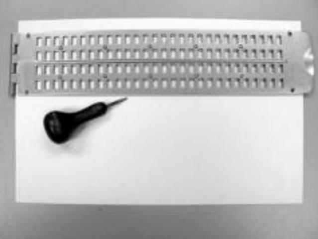 Maquina de escribir para ciegos