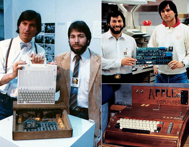 Steve Wozniak and Steve Jobs