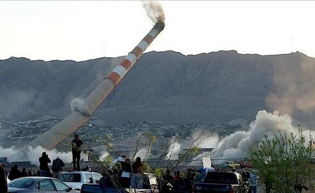 Caida de la Fundidora Asarco.