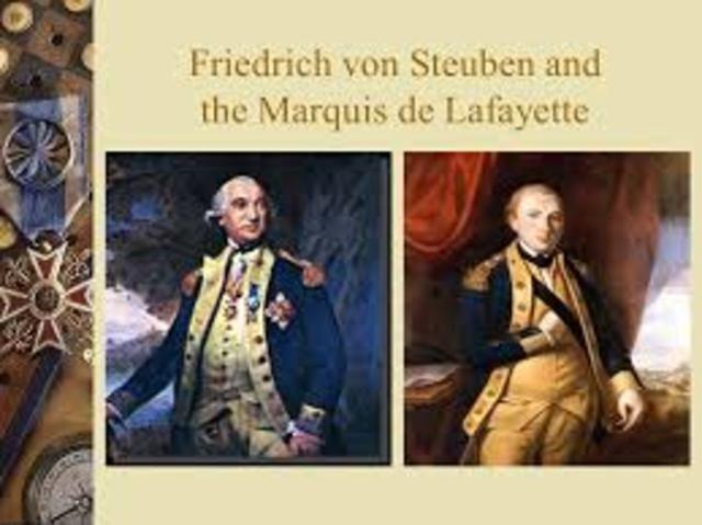 Friedrich von Steuben and Marquis de Lafayette