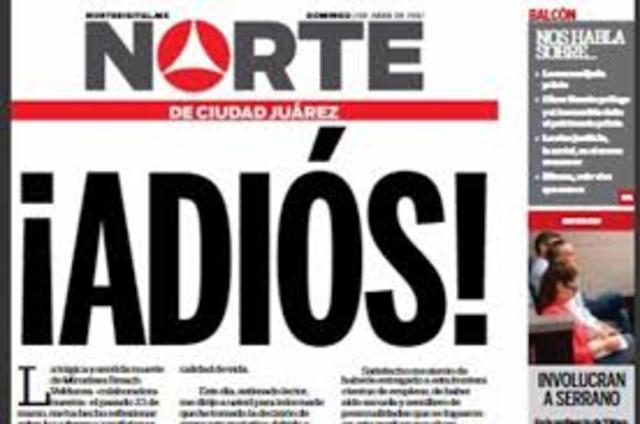 periódico el norte cierra por inseguridad hacia sus periodistas