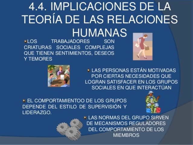 1927-1932 La teoría de las relaciones humanas