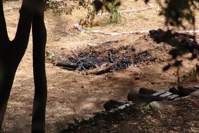 Restes d’una foguera.