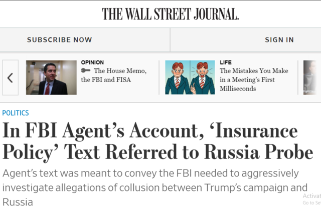 Insurance Policy FISA - Strzok McCabe