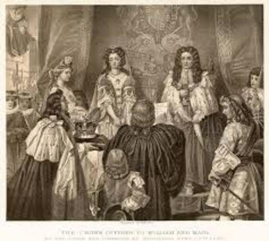 Parliament offers throne to William and Mary