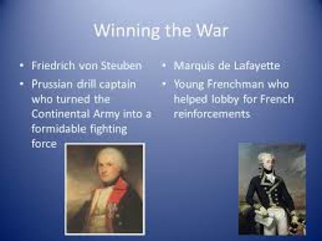 Friedrich von Steuben and Marquis de Lafayette