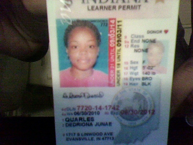 Received My Driving Permit.