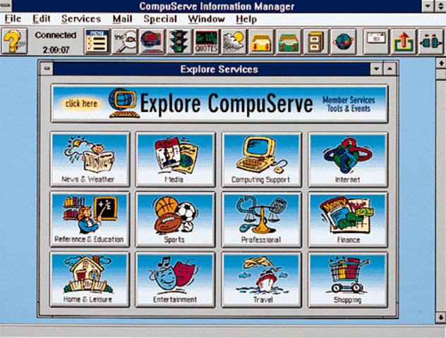 The Developing of CompuServe