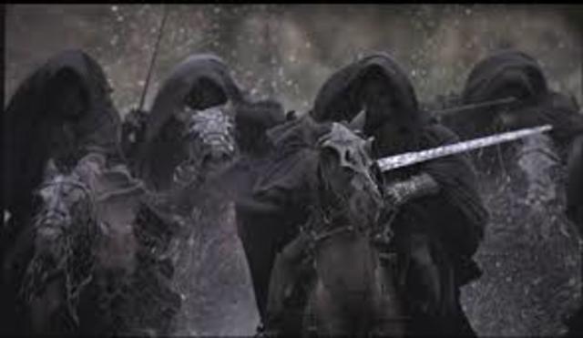 They are Hunted by the Black Riders.