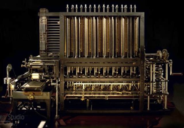 Steam driven calculating machine