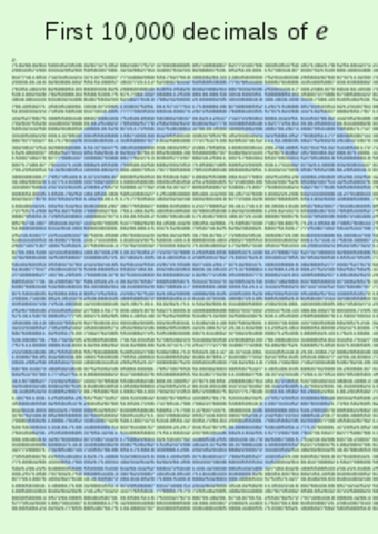 "e" es Trascendental