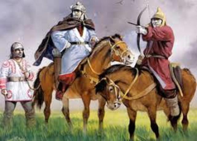 The Indian Gupta Empire is destroyed by White Huns.