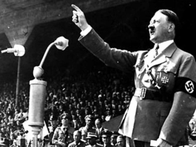 Hitler delivers speech about Jewish
