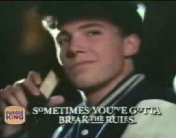 His first acting job