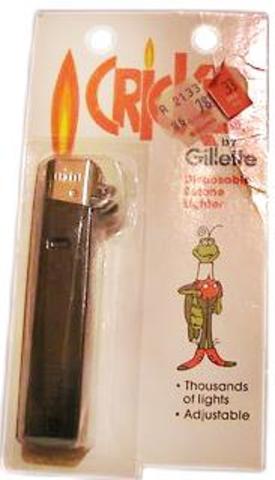 Disposable lighter "Cricket" by Gillette