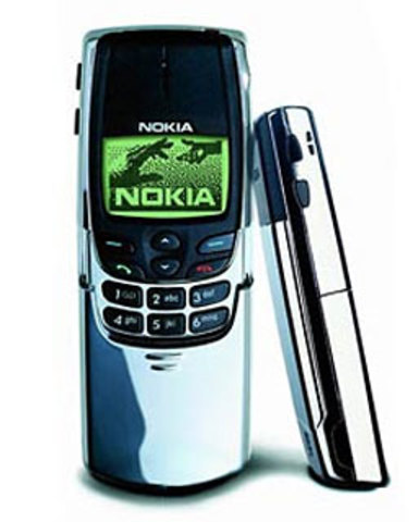 Nokia saca Nokia 8810. Fue el primer terminal Candy bar.