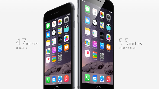 Apple lanza el iPhone 6 y iPhone 6 Plus. Son teléfonos inteligentes que funcionan con el sistema operativo iOS 8, desarrollada por Apple Inc.