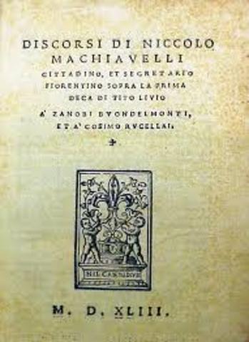 “Los discursos” Nicolás Maquiavelo