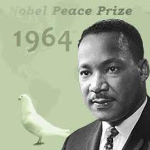 Martin Luther King wins Nobel Peace Prize