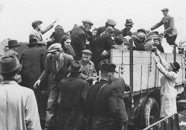 Few ghettos remained in eastern Europe.At the same time that ghettos were being emptied, masses of Jews and also Roma (Gypsies) were transported from the many distant countries occupied or controlled by Germany, including France, Belgium