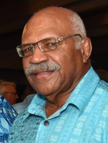 Sitiveni Rabuka becomes the new Prime Minister of Fiji