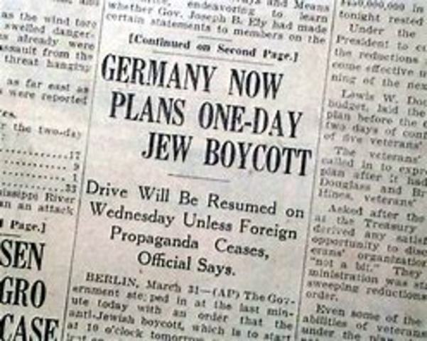 The Boycott Of Jews Businesses