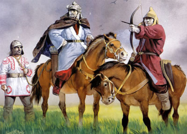 The Indian Gupta Empire is destroyed by White Huns.