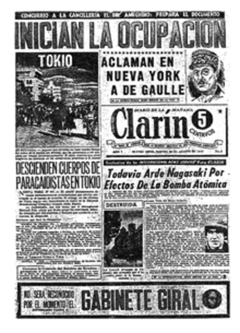 Fotografías en los diarios