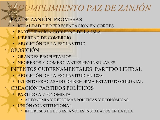 La paz de Zanjón