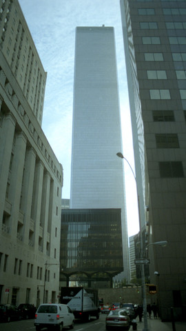 The construction of the World Trade Center South Tower