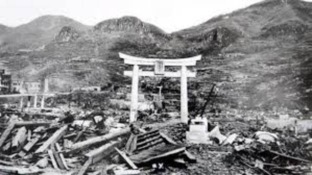 Dropping of the Bomb on Nagasaki