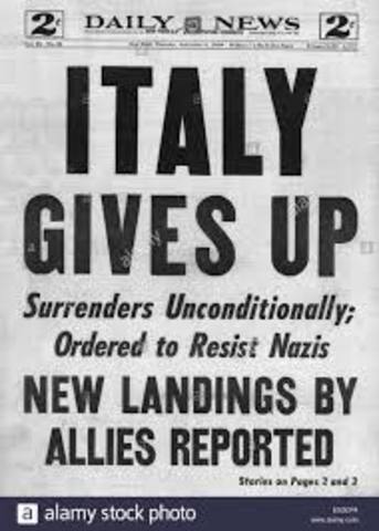 Italy surrenders