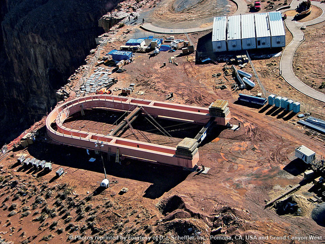 Grand Canyon Skywalk construction begins