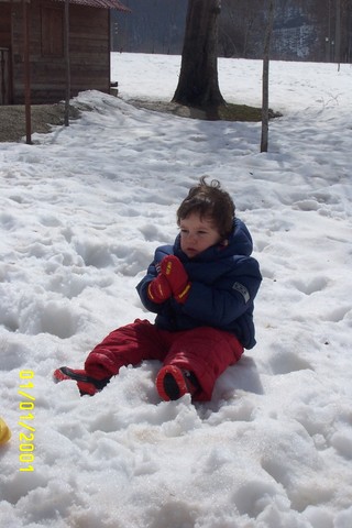 my first time in the snow