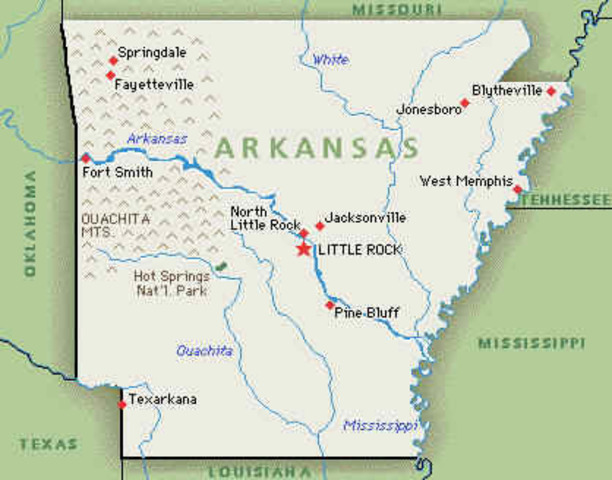 arkansas territory was organized