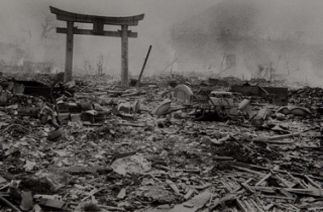 dropping atomic bombs