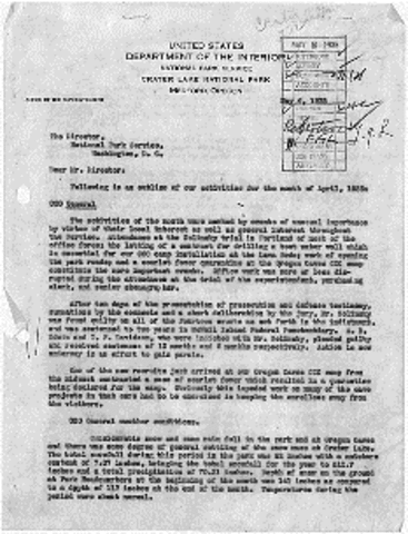 Crater Lake becomes a National Park