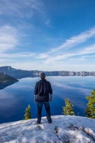 The First White Explorers Discover Crater Lake