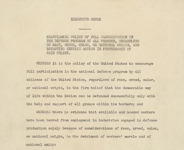 President Roosevelt's EO 8802