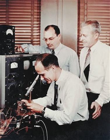 William Shockley, John Bardeen, and Walter Brattain