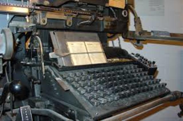 El nacimiento de la linotipia