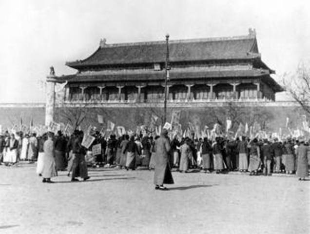 The overthrow of the Manchu dynasty