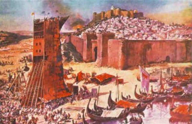 Conquista de Lisboa. Llegada de los Almohades