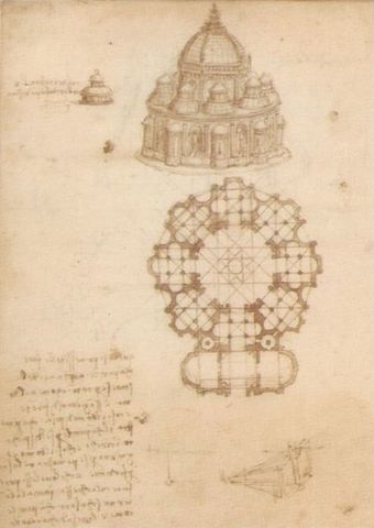 LEONARDO DA VINCI: PROGETTI EDIFICI A PIANTA CENTRALE