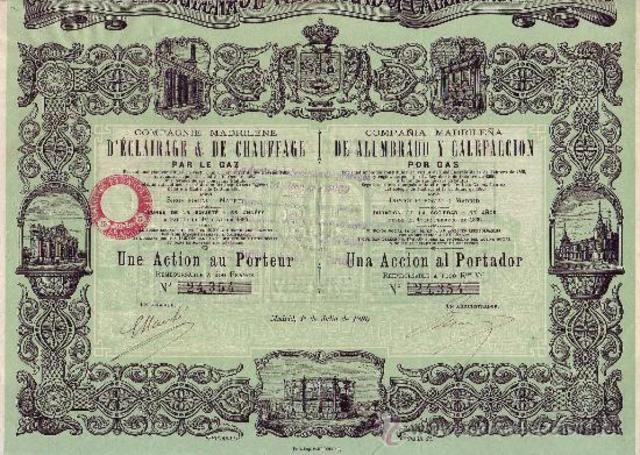 Alumbrado de gas en Madrid