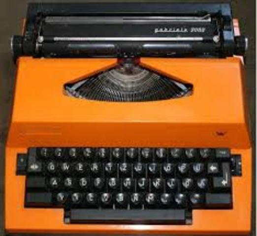 Las maquinas de escribir visibles