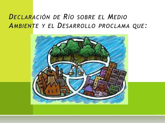 Declaración de Río sobre Medio Ambiente y Desarrollo